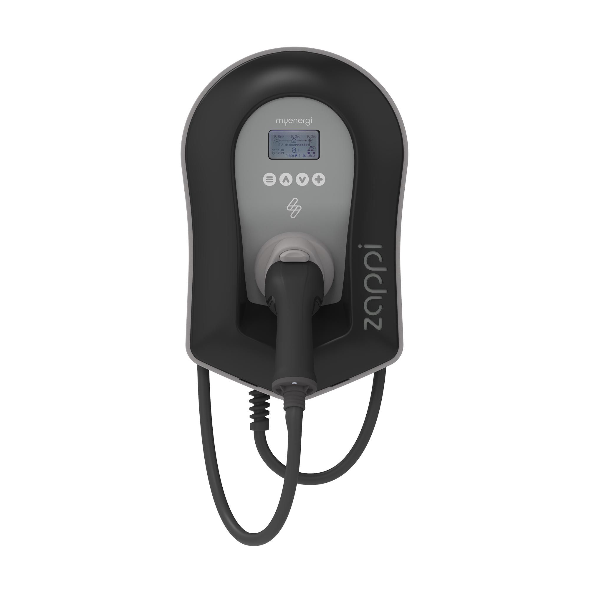 Tethered Zappi EV Charger in Black