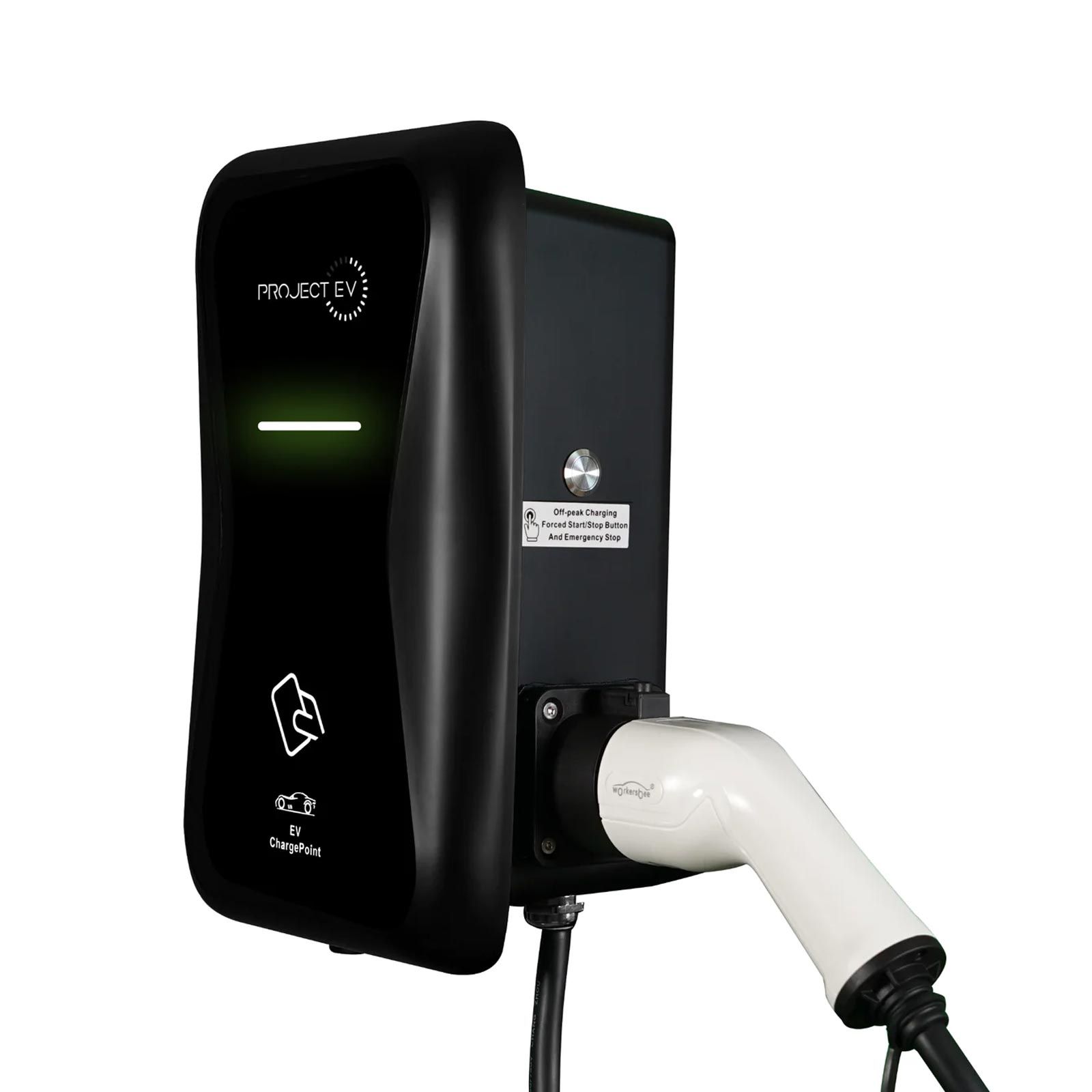 Tethered Project EV Car Charger in Black